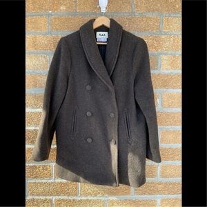 Flax wool coat size small